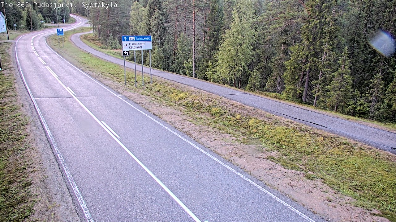 Kelikamerat Kuva Tie 862 Pudasjärvi, Syötekylä, Pudasjärvi, Pohjois-Pohjanmaa