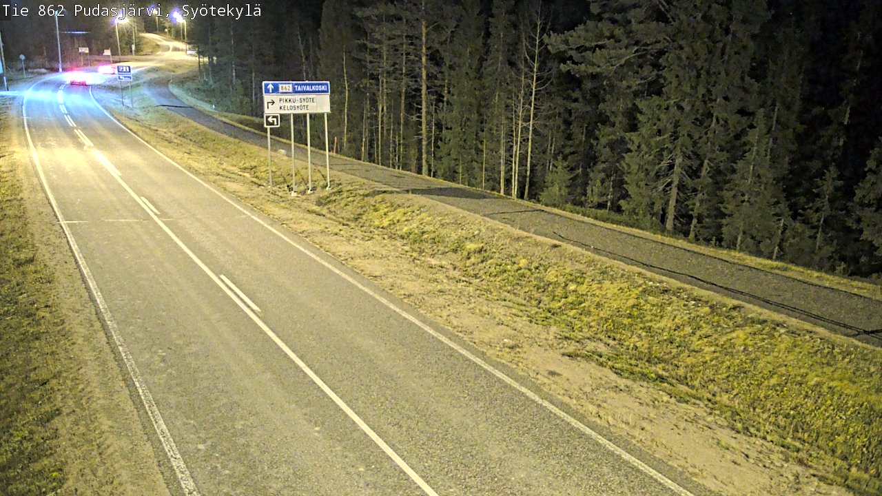 Kelikamerat Kuva Tie 862 Pudasjärvi, Syötekylä, Pudasjärvi, Pohjois-Pohjanmaa