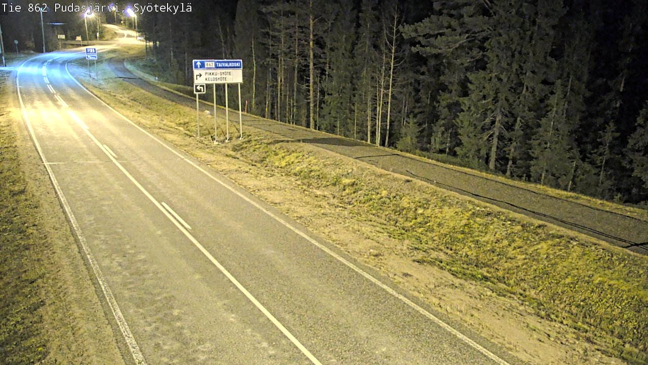Kelikamerat Kuva Tie 862 Pudasjärvi, Syötekylä, Pudasjärvi, Pohjois-Pohjanmaa