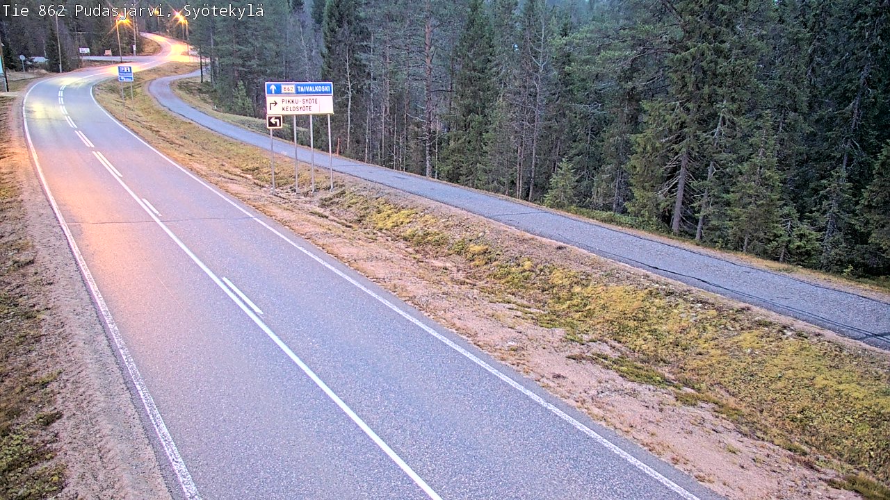 Kelikamerat Kuva Tie 862 Pudasjärvi, Syötekylä, Pudasjärvi, Pohjois-Pohjanmaa