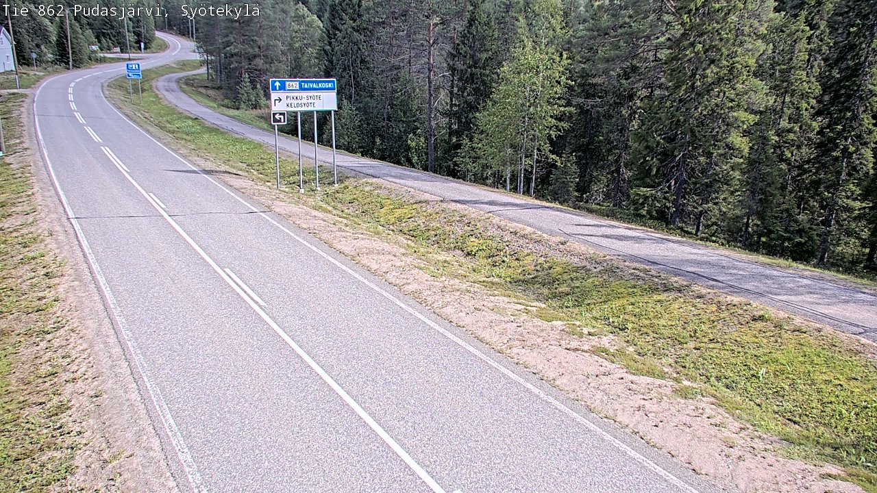 Kelikamerat Kuva Tie 862 Pudasjärvi, Syötekylä, Pudasjärvi, Pohjois-Pohjanmaa