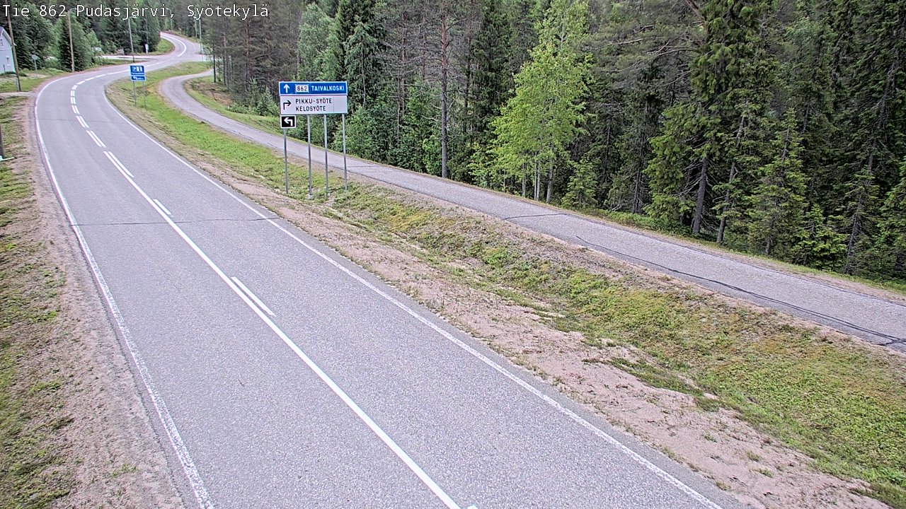 Kelikamerat Kuva Tie 862 Pudasjärvi, Syötekylä, Pudasjärvi, Pohjois-Pohjanmaa