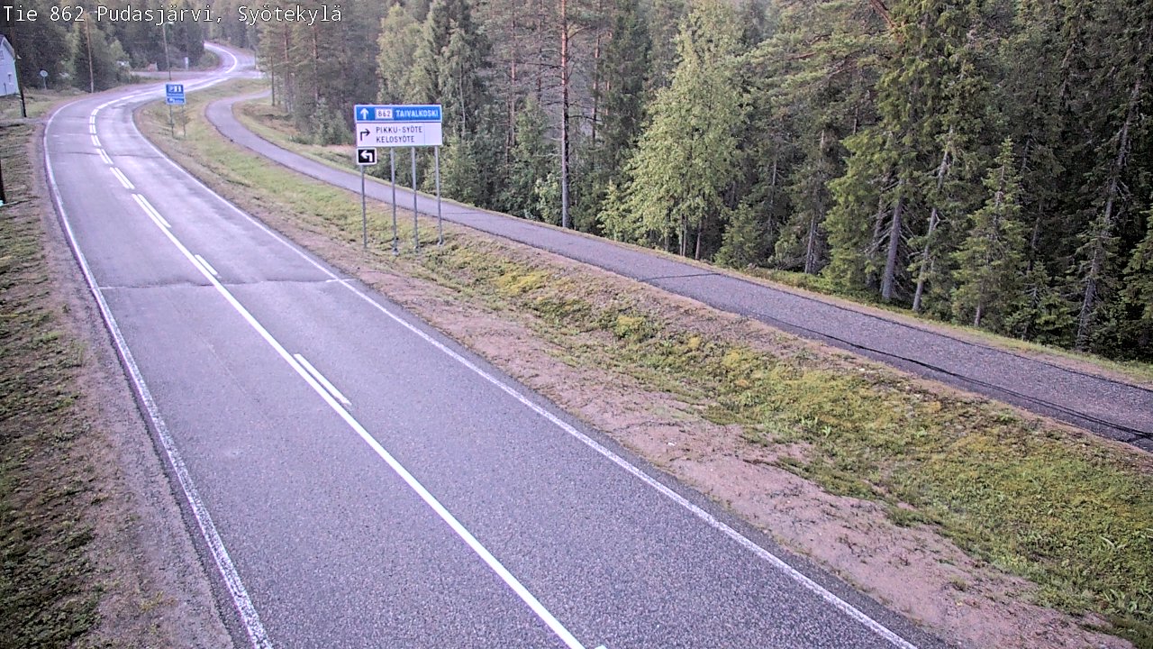 Kelikamerat Kuva Tie 862 Pudasjärvi, Syötekylä, Pudasjärvi, Pohjois-Pohjanmaa
