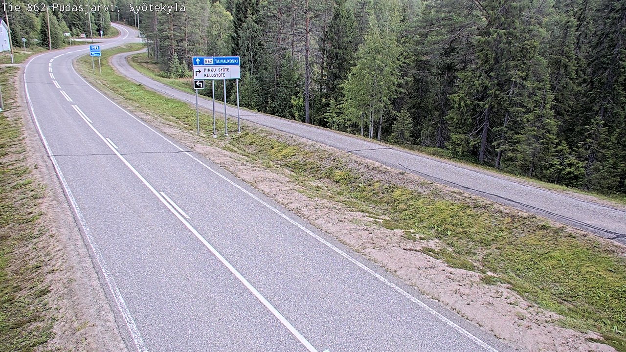 Kelikamerat Kuva Tie 862 Pudasjärvi, Syötekylä, Pudasjärvi, Pohjois-Pohjanmaa
