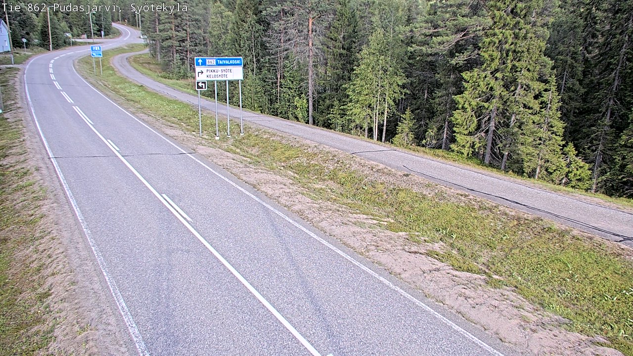 Kelikamerat Kuva Tie 862 Pudasjärvi, Syötekylä, Pudasjärvi, Pohjois-Pohjanmaa