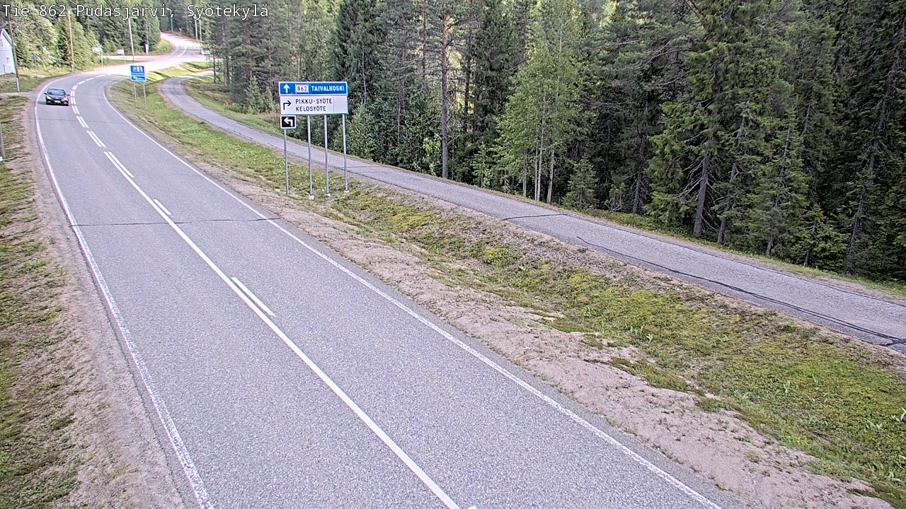 Kelikamerat Kuva Tie 862 Pudasjärvi, Syötekylä, Pudasjärvi, Pohjois-Pohjanmaa