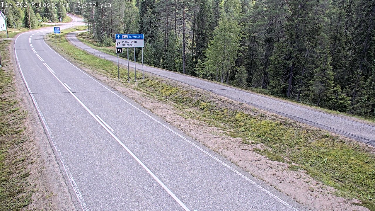 Kelikamerat Kuva Tie 862 Pudasjärvi, Syötekylä, Pudasjärvi, Pohjois-Pohjanmaa