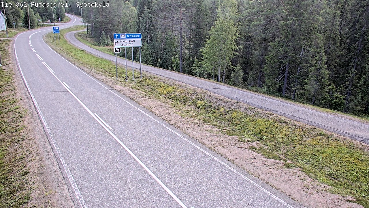 Kelikamerat Kuva Tie 862 Pudasjärvi, Syötekylä, Pudasjärvi, Pohjois-Pohjanmaa