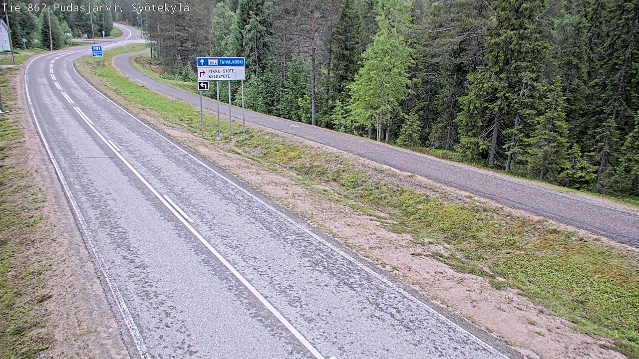 Kelikamerat Kuva Tie 862 Pudasjärvi, Syötekylä, Pudasjärvi, Pohjois-Pohjanmaa
