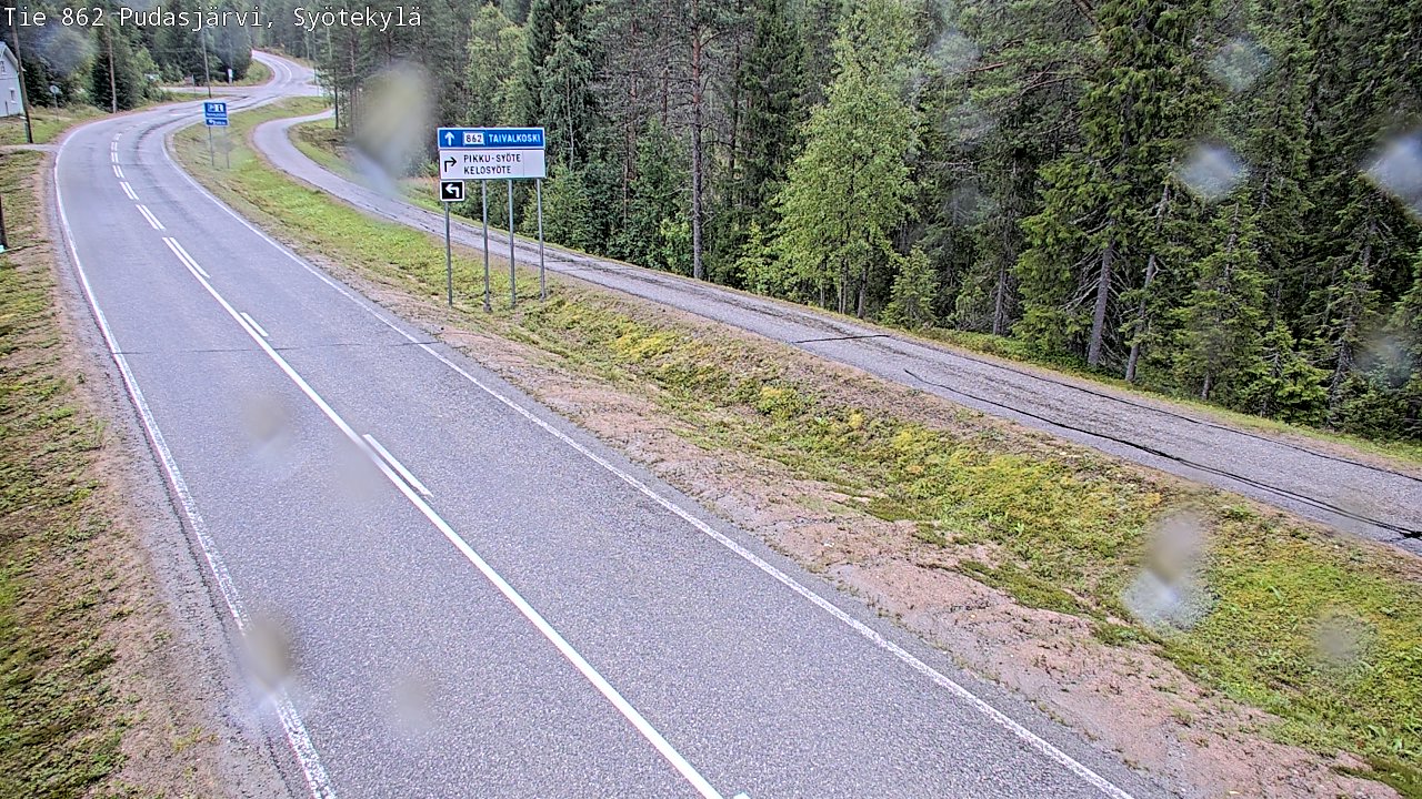 Kelikamerat Kuva Tie 862 Pudasjärvi, Syötekylä, Pudasjärvi, Pohjois-Pohjanmaa