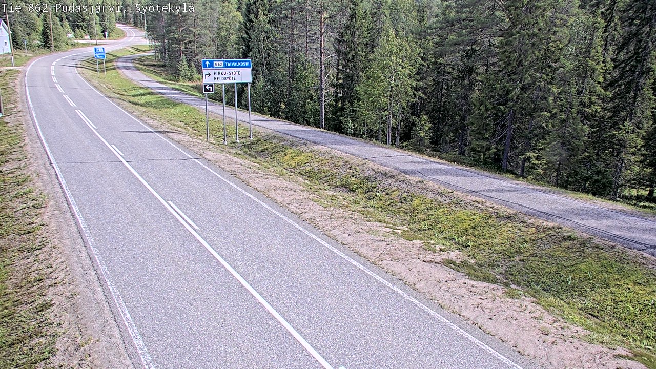 Kelikamerat Kuva Tie 862 Pudasjärvi, Syötekylä, Pudasjärvi, Pohjois-Pohjanmaa