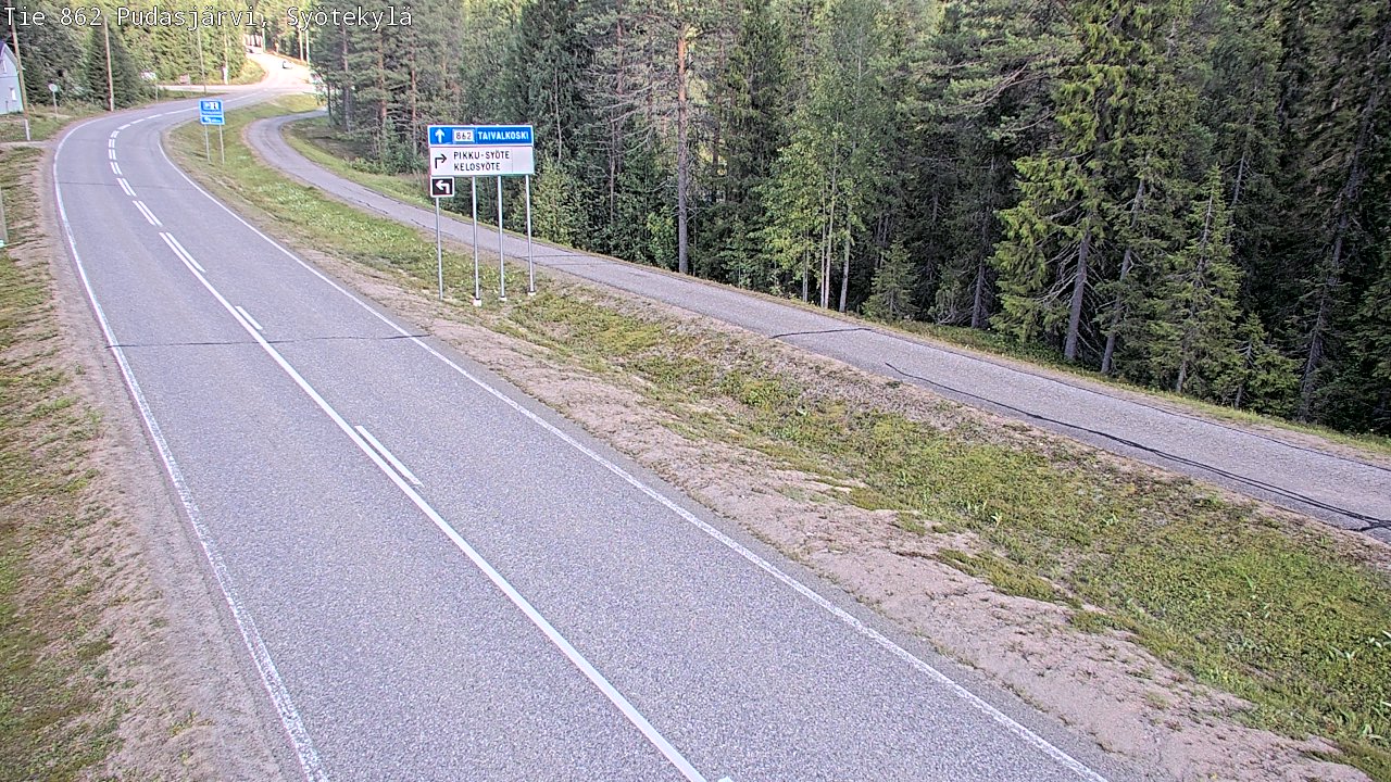 Kelikamerat Kuva Tie 862 Pudasjärvi, Syötekylä, Pudasjärvi, Pohjois-Pohjanmaa