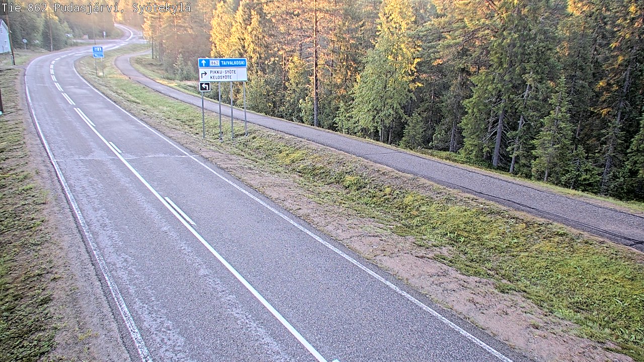 Kelikamerat Kuva Tie 862 Pudasjärvi, Syötekylä, Pudasjärvi, Pohjois-Pohjanmaa