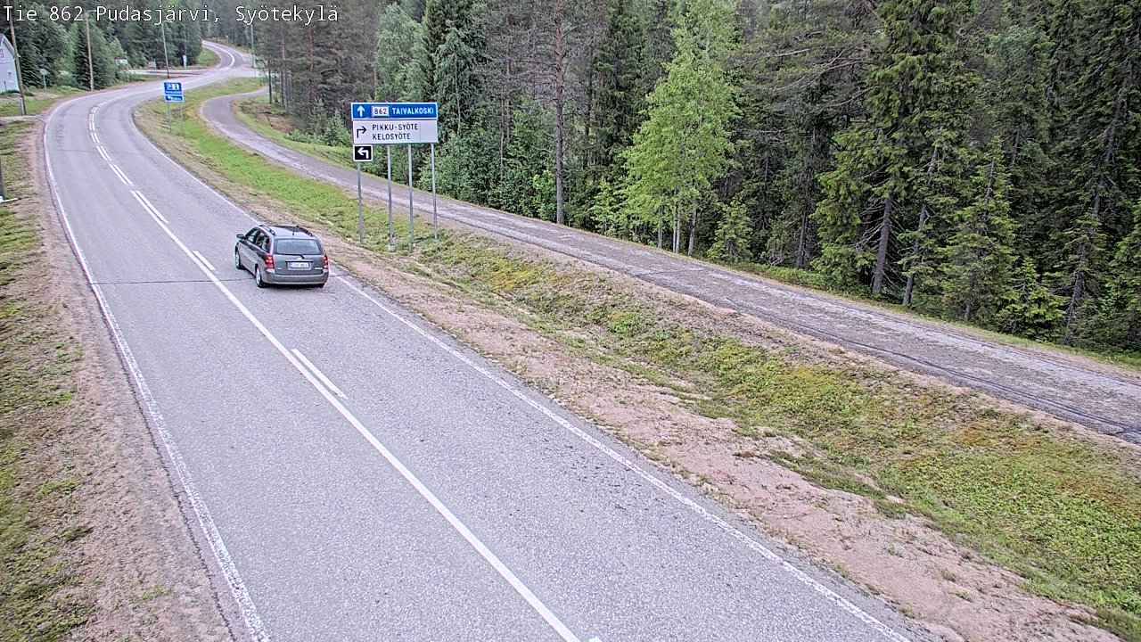 Kelikamerat Kuva Tie 862 Pudasjärvi, Syötekylä, Pudasjärvi, Pohjois-Pohjanmaa