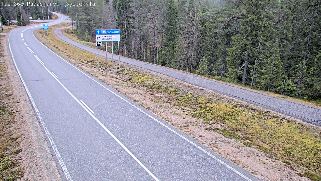 Kelikamerat Kuva Tie 862 Pudasjärvi, Syötekylä, Pudasjärvi, Pohjois-Pohjanmaa