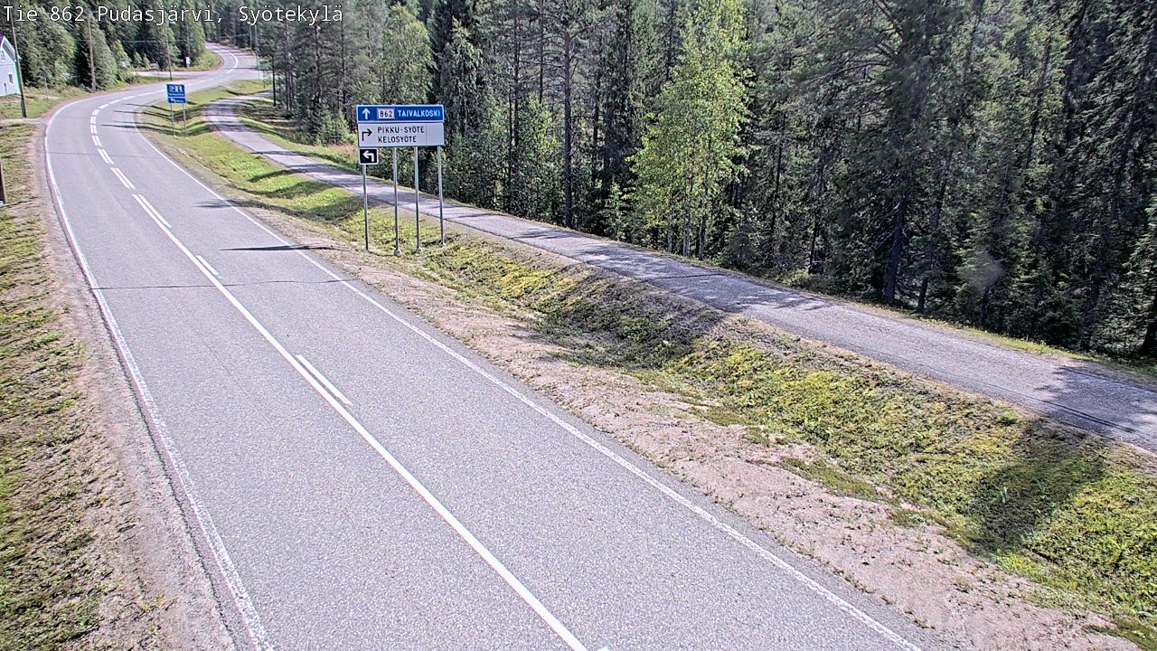 Kelikamerat Kuva Tie 862 Pudasjärvi, Syötekylä, Pudasjärvi, Pohjois-Pohjanmaa