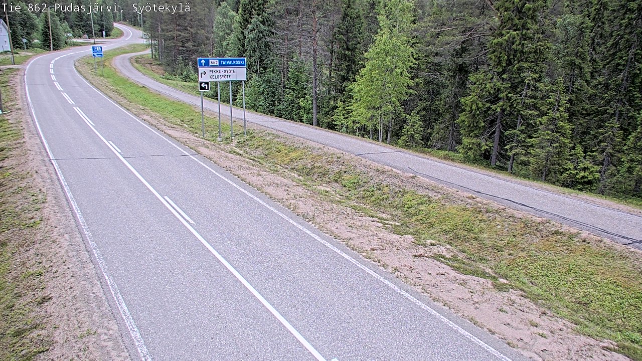 Kelikamerat Kuva Tie 862 Pudasjärvi, Syötekylä, Pudasjärvi, Pohjois-Pohjanmaa