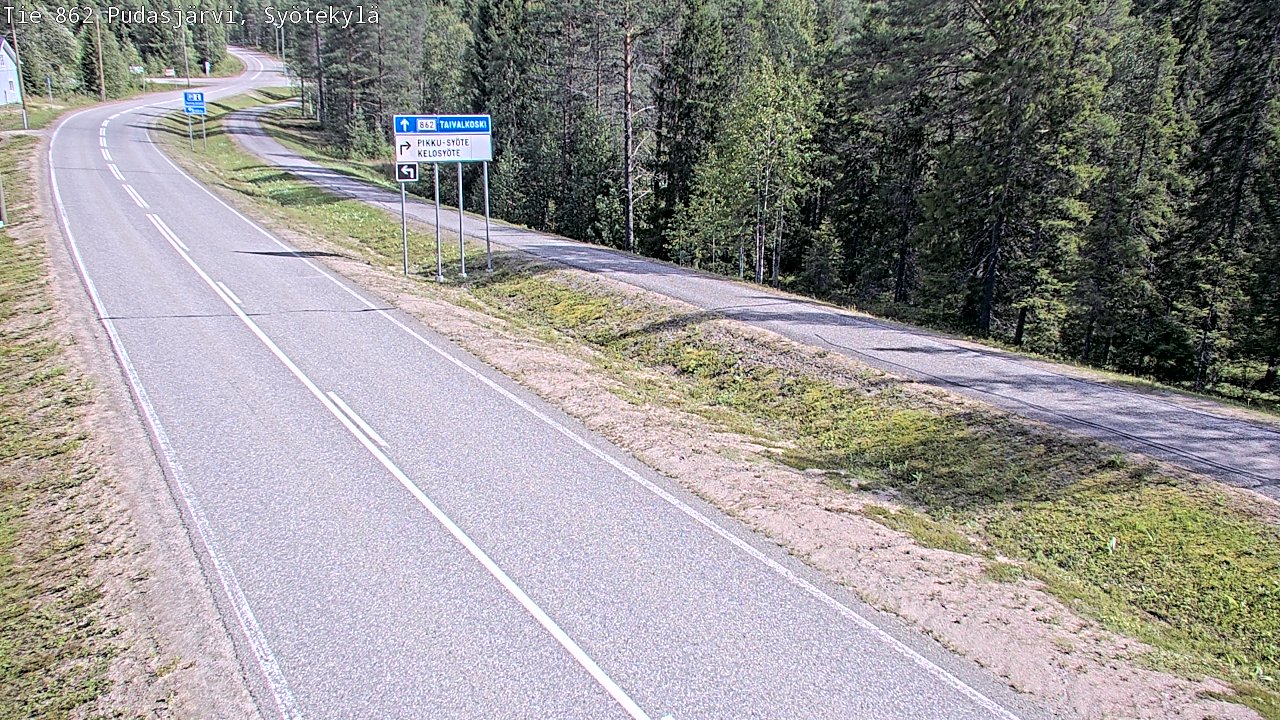 Kelikamerat Kuva Tie 862 Pudasjärvi, Syötekylä, Pudasjärvi, Pohjois-Pohjanmaa