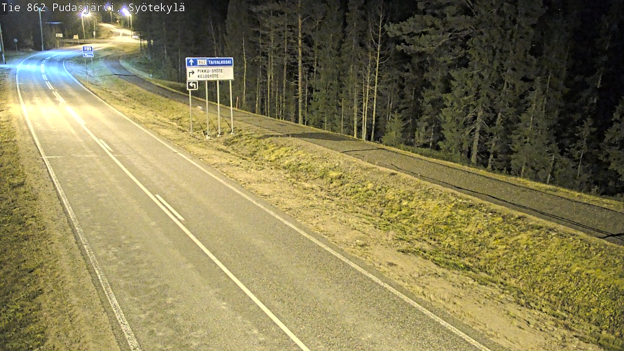 Kelikamerat Kuva Tie 862 Pudasjärvi, Syötekylä, Pudasjärvi, Pohjois-Pohjanmaa