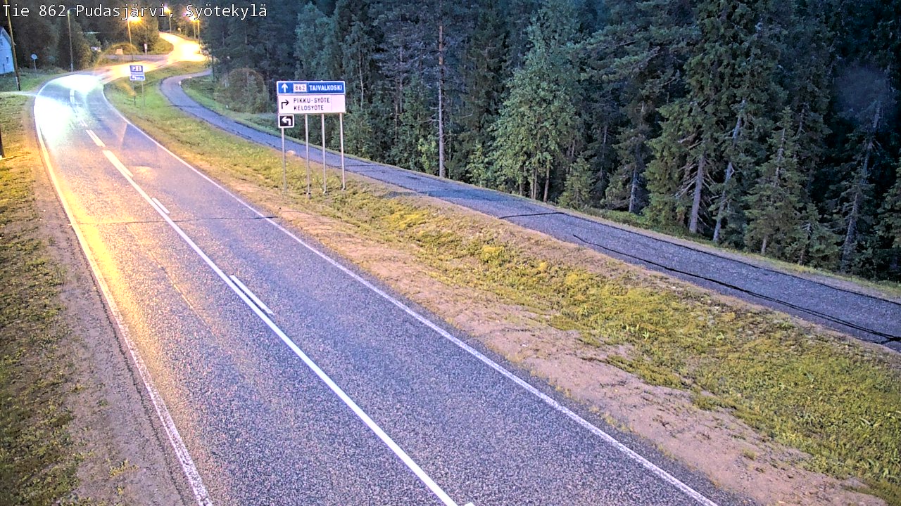 Kelikamerat Kuva Tie 862 Pudasjärvi, Syötekylä, Pudasjärvi, Pohjois-Pohjanmaa