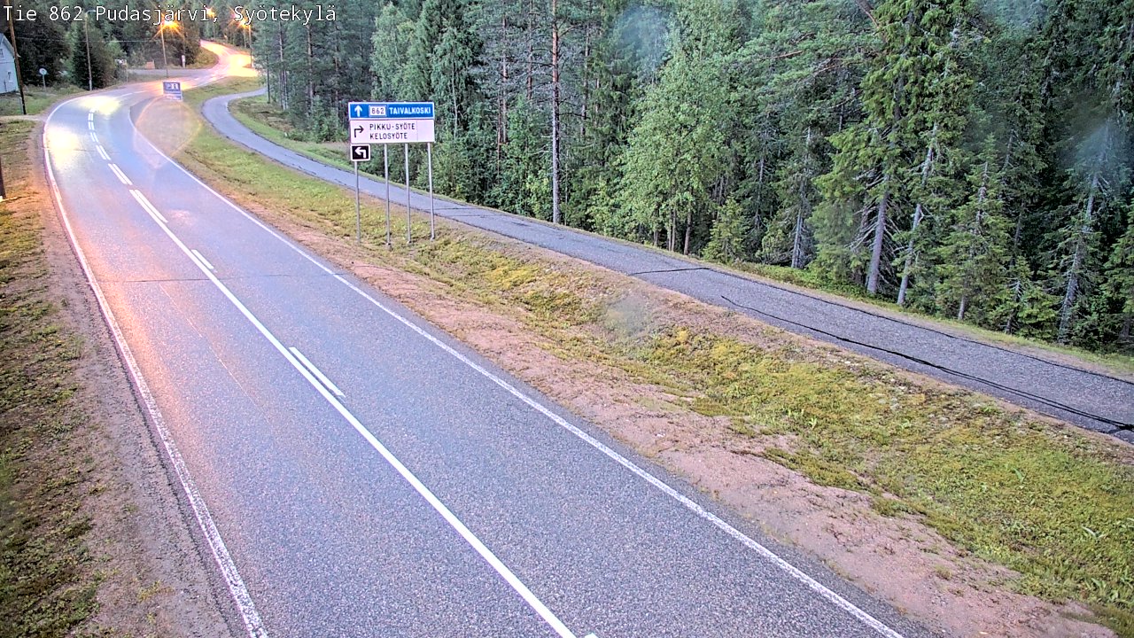 Kelikamerat Kuva Tie 862 Pudasjärvi, Syötekylä, Pudasjärvi, Pohjois-Pohjanmaa