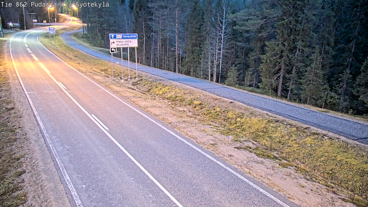 Kelikamerat Kuva Tie 862 Pudasjärvi, Syötekylä, Pudasjärvi, Pohjois-Pohjanmaa