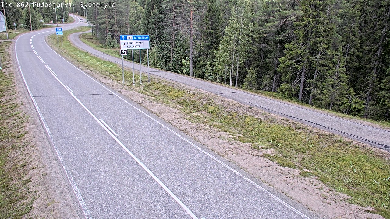 Kelikamerat Kuva Tie 862 Pudasjärvi, Syötekylä, Pudasjärvi, Pohjois-Pohjanmaa