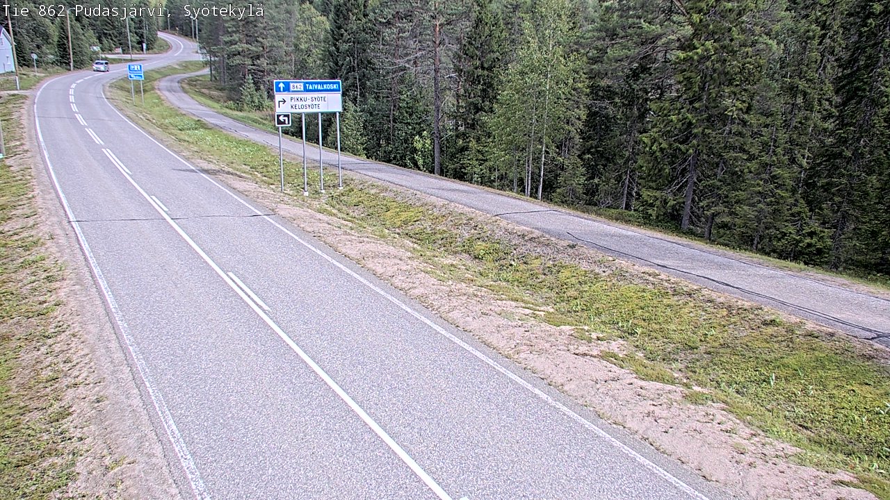 Kelikamerat Kuva Tie 862 Pudasjärvi, Syötekylä, Pudasjärvi, Pohjois-Pohjanmaa