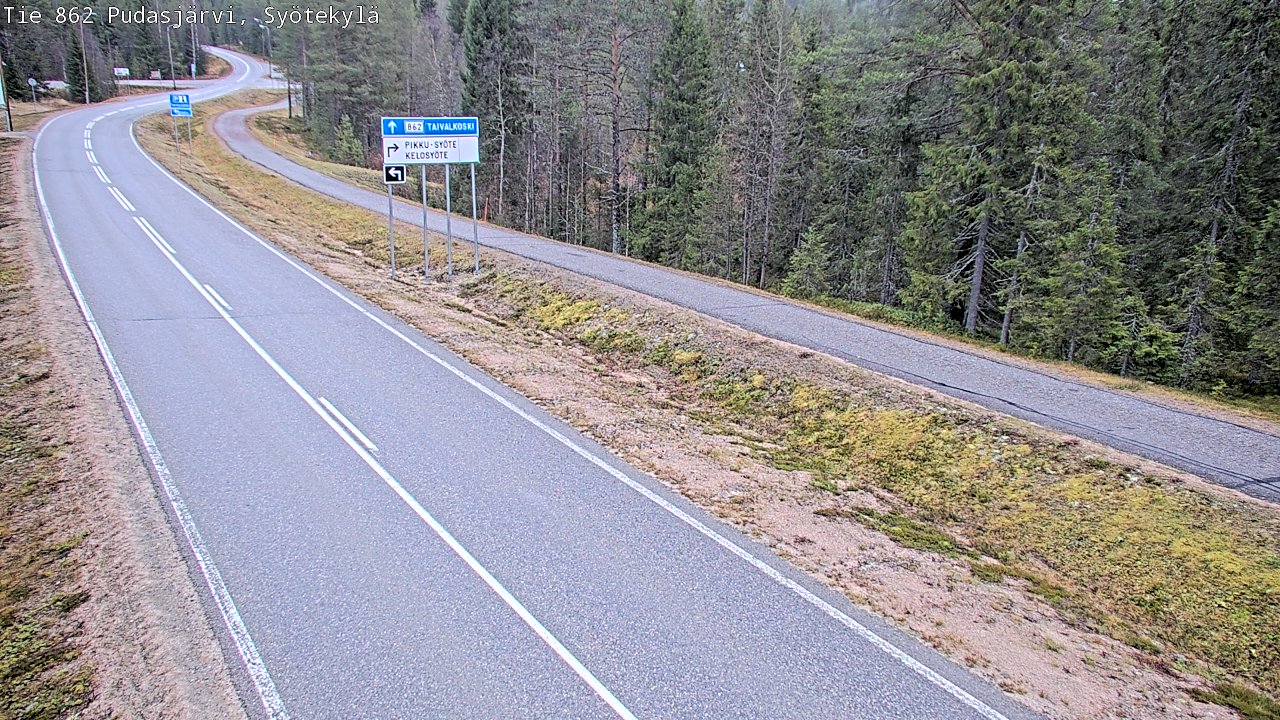 Kelikamerat Kuva Tie 862 Pudasjärvi, Syötekylä, Pudasjärvi, Pohjois-Pohjanmaa