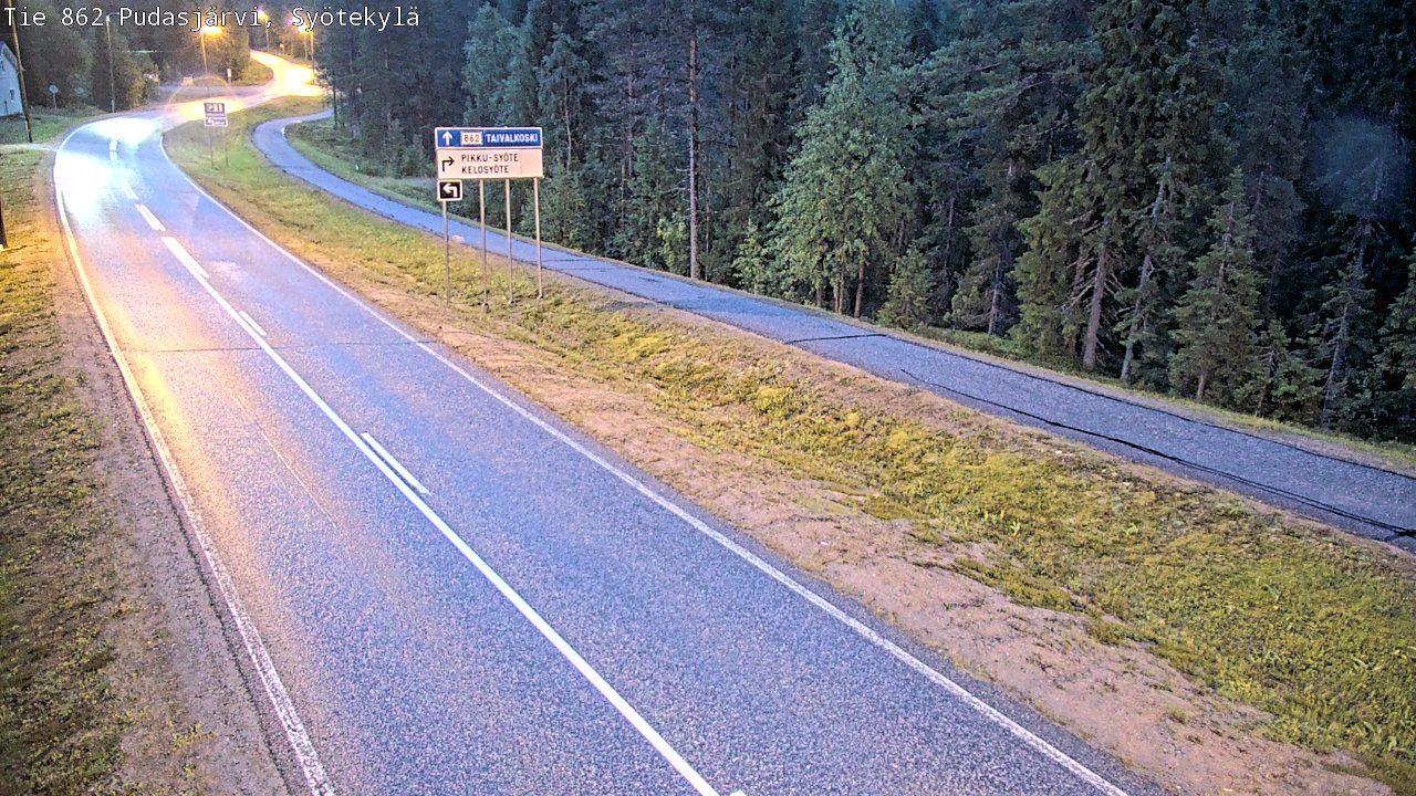 Kelikamerat Kuva Tie 862 Pudasjärvi, Syötekylä, Pudasjärvi, Pohjois-Pohjanmaa