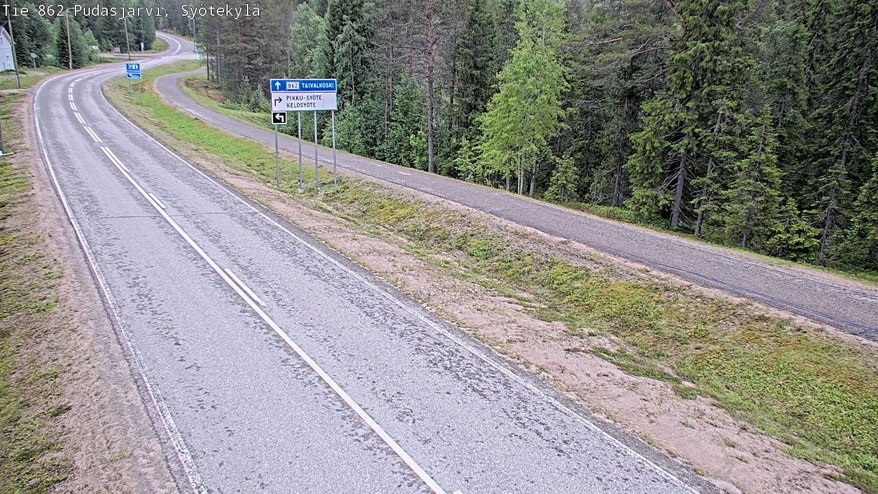 Kelikamerat Kuva Tie 862 Pudasjärvi, Syötekylä, Pudasjärvi, Pohjois-Pohjanmaa