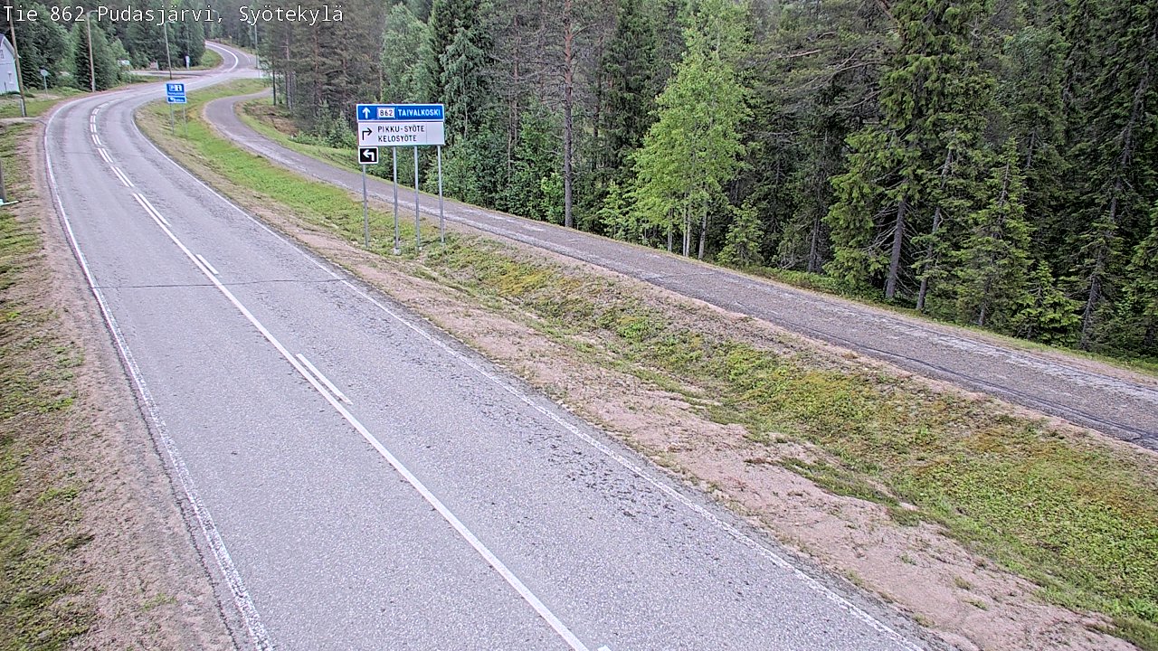 Kelikamerat Kuva Tie 862 Pudasjärvi, Syötekylä, Pudasjärvi, Pohjois-Pohjanmaa