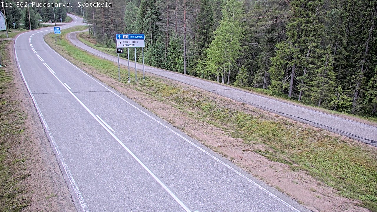 Kelikamerat Kuva Tie 862 Pudasjärvi, Syötekylä, Pudasjärvi, Pohjois-Pohjanmaa