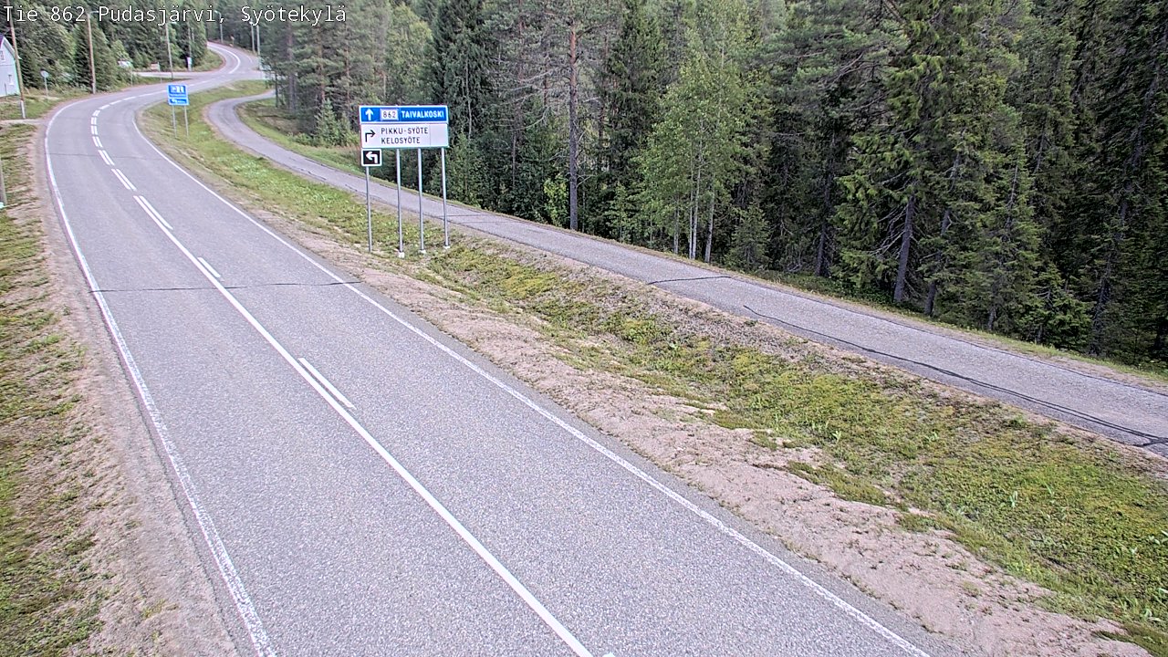 Kelikamerat Kuva Tie 862 Pudasjärvi, Syötekylä, Pudasjärvi, Pohjois-Pohjanmaa