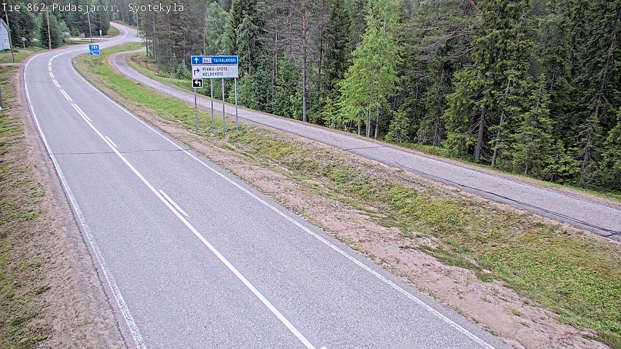 Kelikamerat Kuva Tie 862 Pudasjärvi, Syötekylä, Pudasjärvi, Pohjois-Pohjanmaa