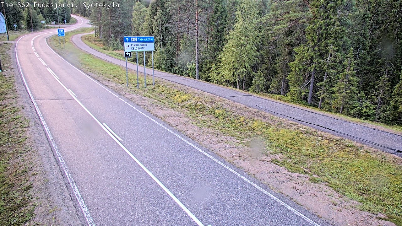 Kelikamerat Kuva Tie 862 Pudasjärvi, Syötekylä, Pudasjärvi, Pohjois-Pohjanmaa