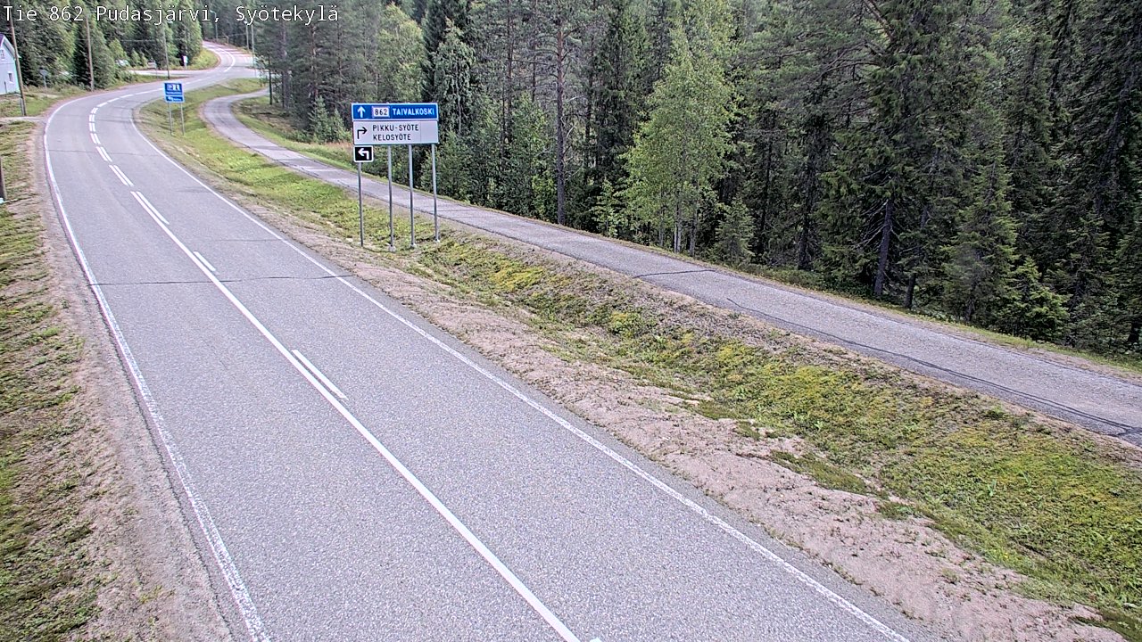 Kelikamerat Kuva Tie 862 Pudasjärvi, Syötekylä, Pudasjärvi, Pohjois-Pohjanmaa