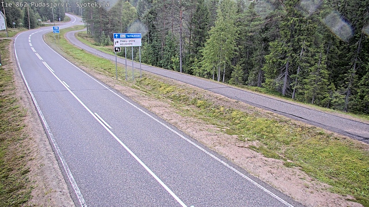 Kelikamerat Kuva Tie 862 Pudasjärvi, Syötekylä, Pudasjärvi, Pohjois-Pohjanmaa