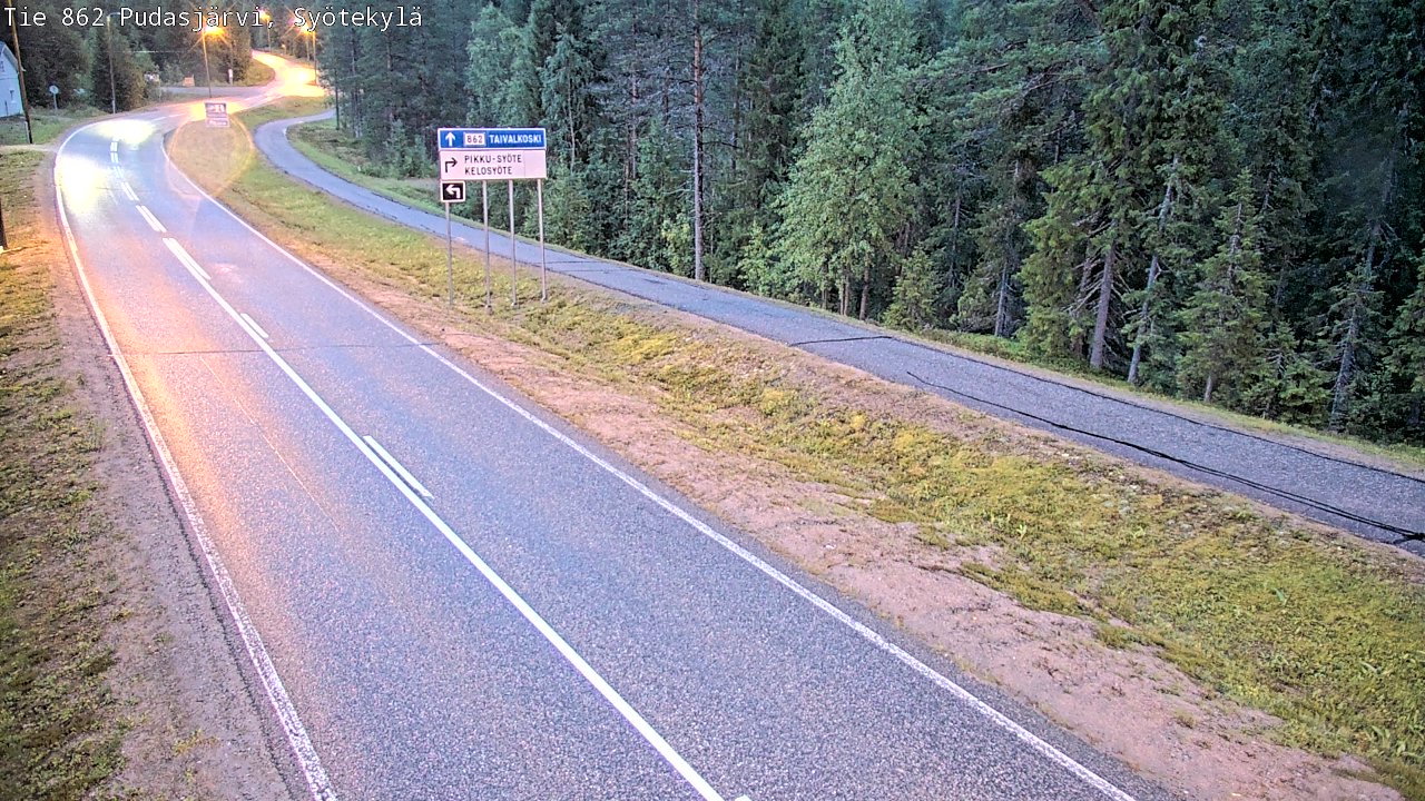 Kelikamerat Kuva Tie 862 Pudasjärvi, Syötekylä, Pudasjärvi, Pohjois-Pohjanmaa