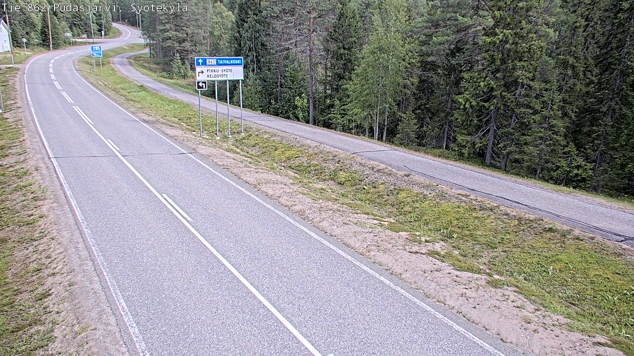 Kelikamerat Kuva Tie 862 Pudasjärvi, Syötekylä, Pudasjärvi, Pohjois-Pohjanmaa