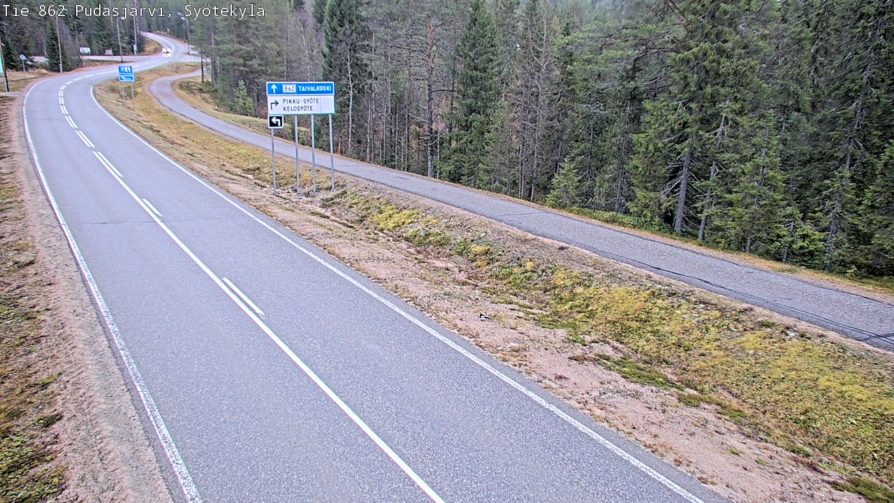 Kelikamerat Kuva Tie 862 Pudasjärvi, Syötekylä, Pudasjärvi, Pohjois-Pohjanmaa