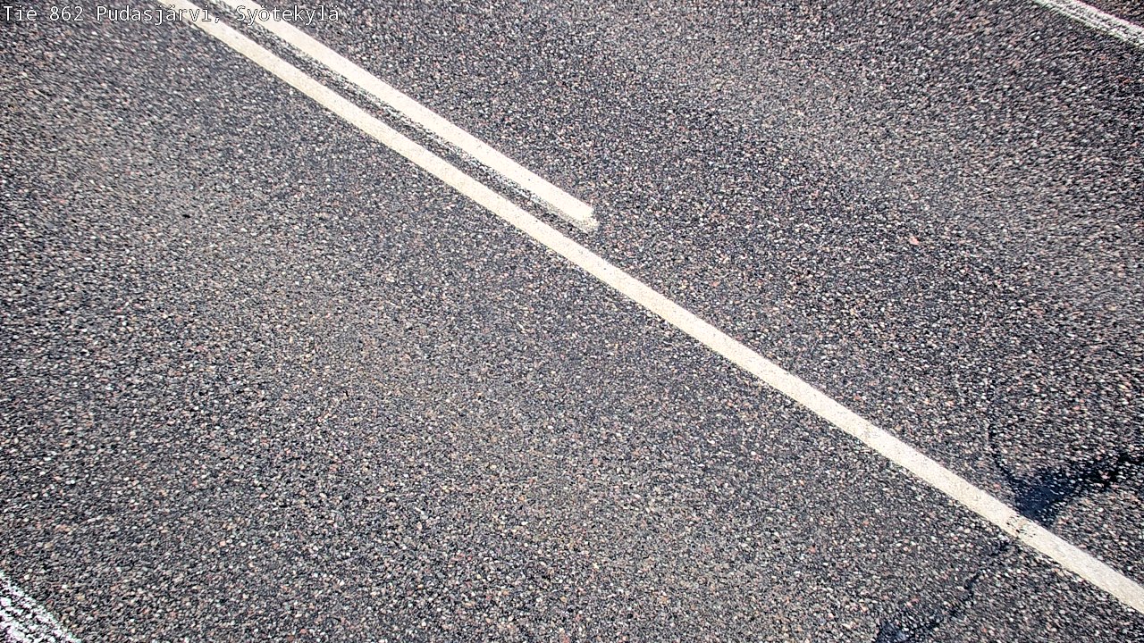 Weather Camera Image Road 862 Pudasjärvi, Syötekylä, Pudasjärvi, Pohjois-Pohjanmaa