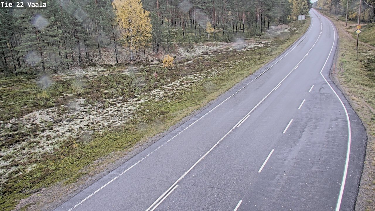 Weather Camera Image Road 22 Vaala, Vaala, Pohjois-Pohjanmaa