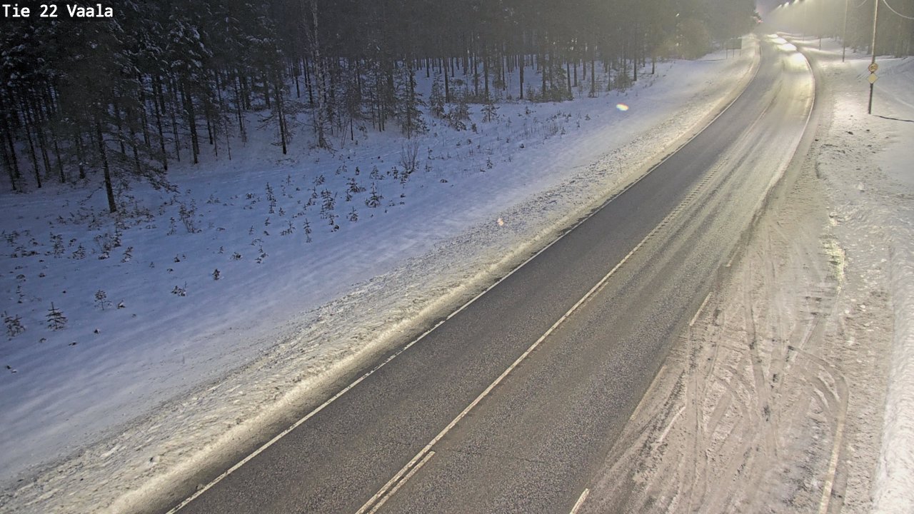 Weather Camera Image Väg 22 Vaala, Vaala, Pohjois-Pohjanmaa