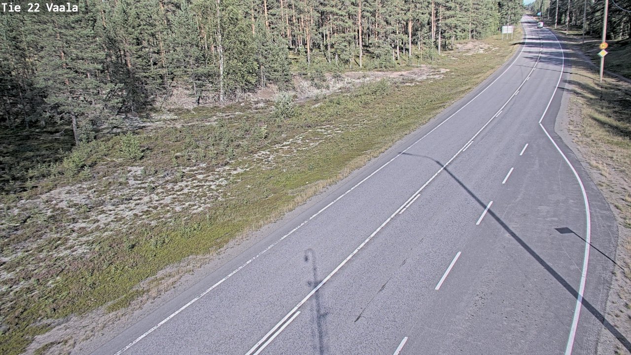Weather Camera Image Road 22 Vaala, Vaala, Pohjois-Pohjanmaa