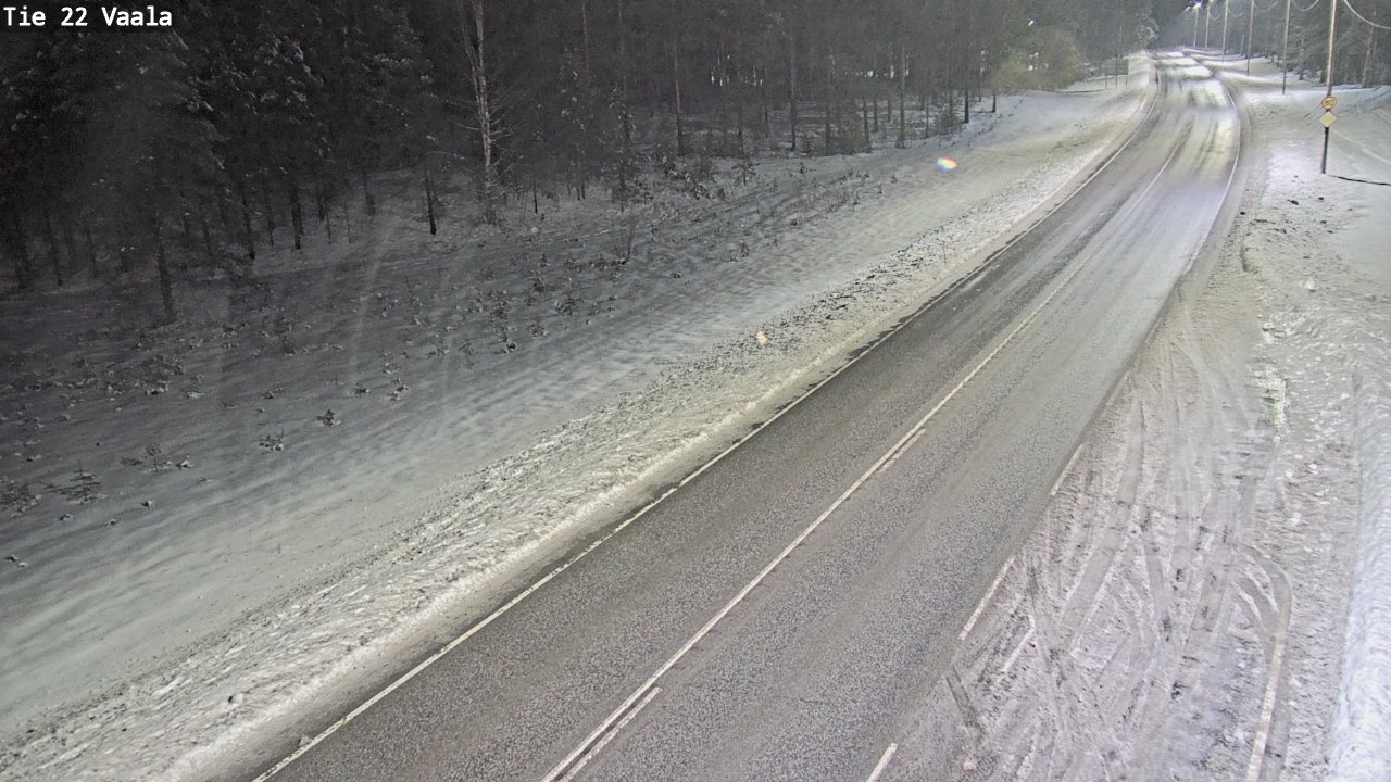 Weather Camera Image Väg 22 Vaala, Vaala, Pohjois-Pohjanmaa