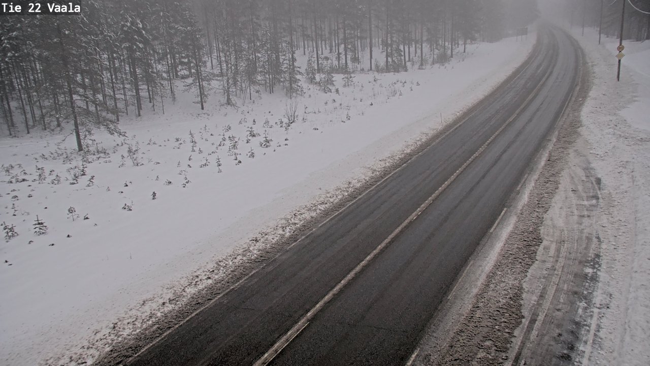 Weather Camera Image Road 22 Vaala, Vaala, Pohjois-Pohjanmaa