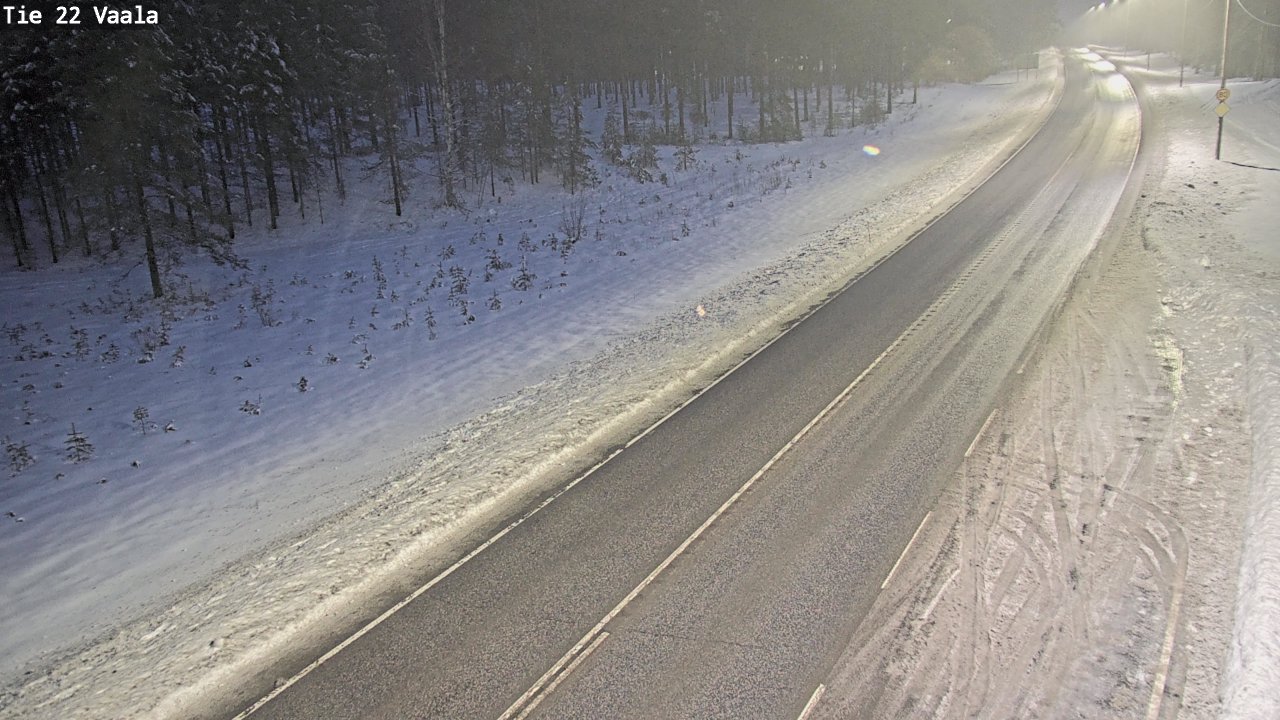 Weather Camera Image Väg 22 Vaala, Vaala, Pohjois-Pohjanmaa