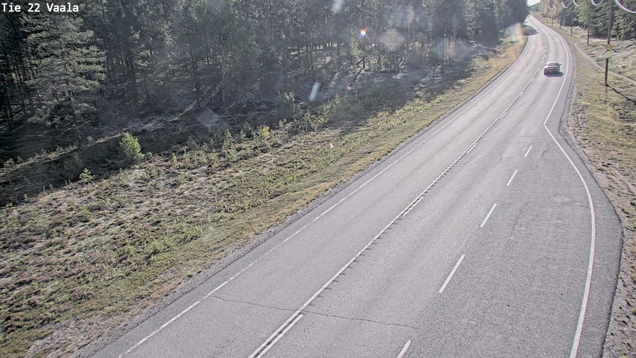 Weather Camera Image Road 22 Vaala, Vaala, Pohjois-Pohjanmaa