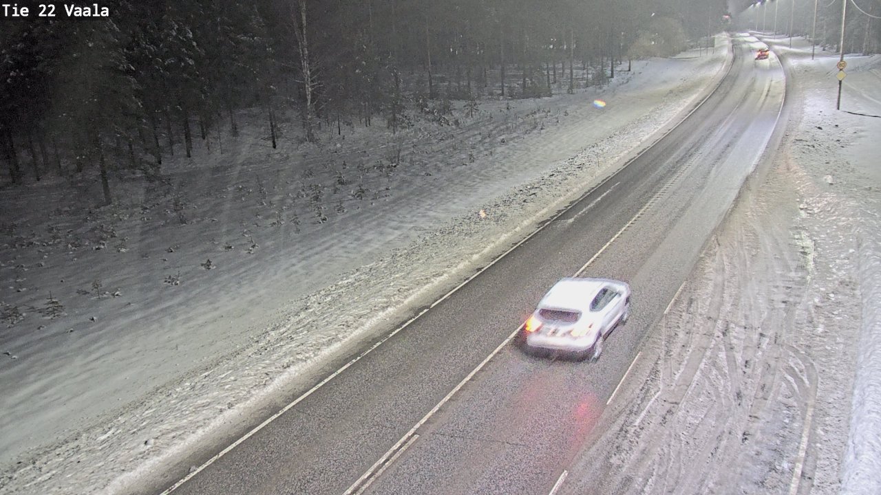 Weather Camera Image Väg 22 Vaala, Vaala, Pohjois-Pohjanmaa